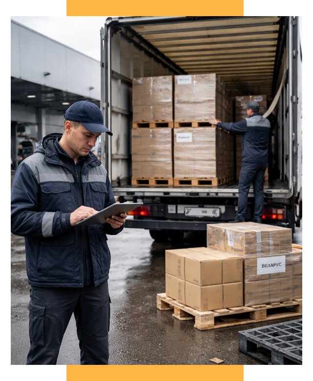 Доставка грузов из Беларуси от 15578 р. логистика СетСервис-Нрл