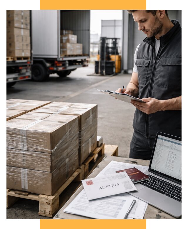 Доставка в Австрию от 67503 р. Логистика и экспорт СетСервис-Нрл